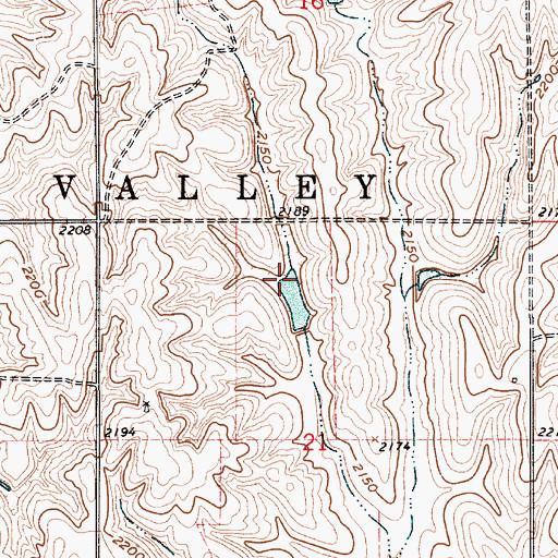 Topographic Map of Rogers Reservoir, NE