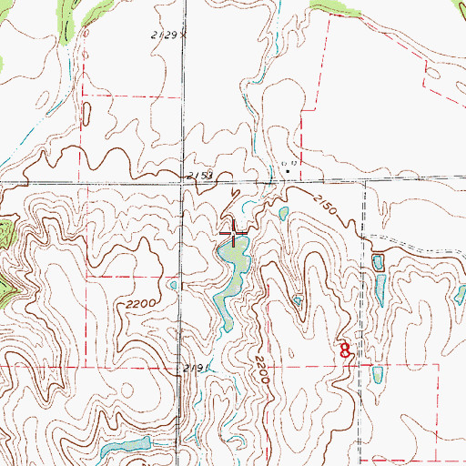 Topographic Map of Rohrich Dam, NE
