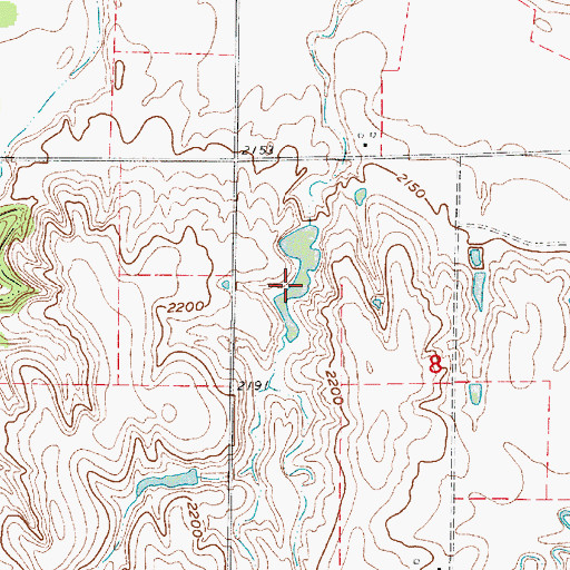 Topographic Map of Rohrich Reservoir, NE