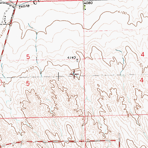 Topographic Map of Ruther Reservoir, NE