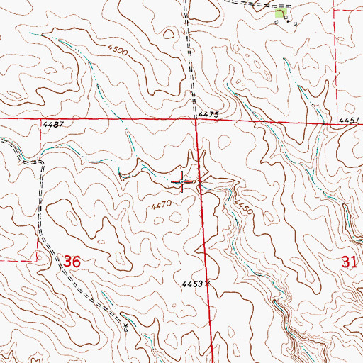 Topographic Map of Herboldsheimer Dam, NE