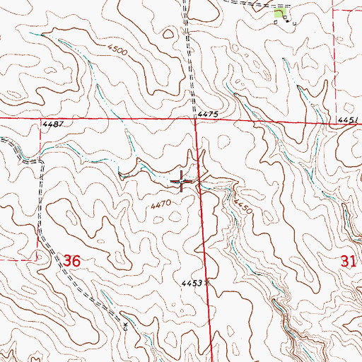 Topographic Map of Herboldsheimer Reservoir, NE