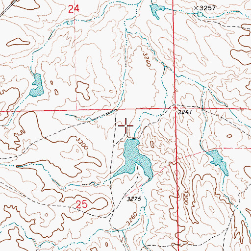 Topographic Map of Litterel Dam, NE