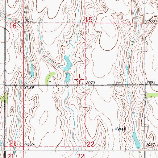 Topographic Map of Anderson Dam, NE