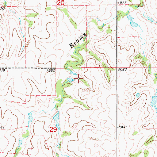 Topographic Map of Copley Dam, NE