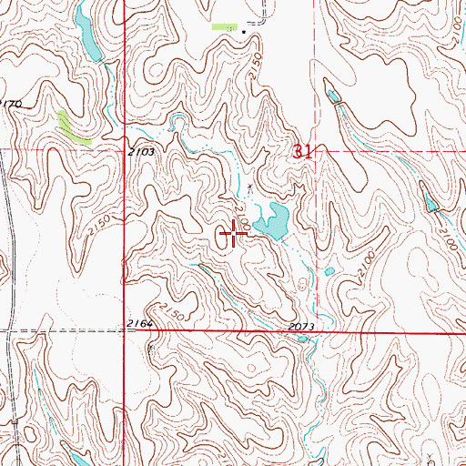 Topographic Map of Frerichs Dam-1 Dam, NE