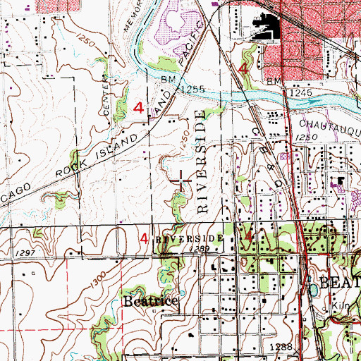 Topographic Map of Dusenbery-Doyle Dam, NE