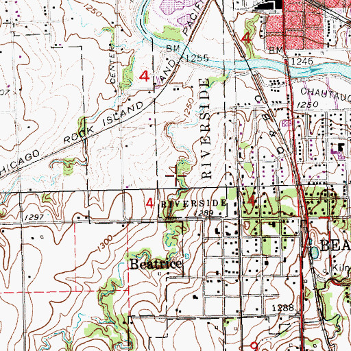 Topographic Map of Dusenbery-Doyle Reservoir, NE