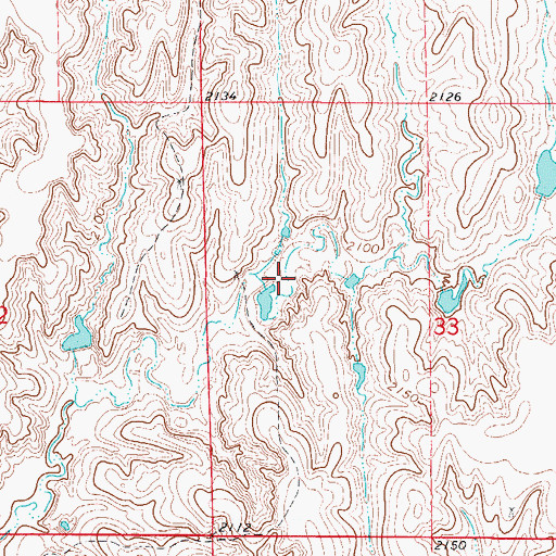 Topographic Map of Ott Reservoir, NE