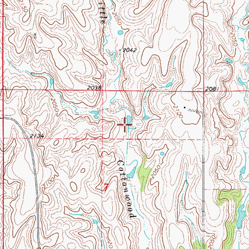 Topographic Map of Phillipson Dam, NE
