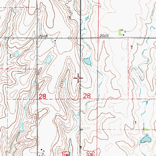 Topographic Map of Saathoff Dam, NE