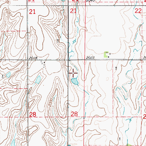 Topographic Map of Saathoff Reservoir, NE