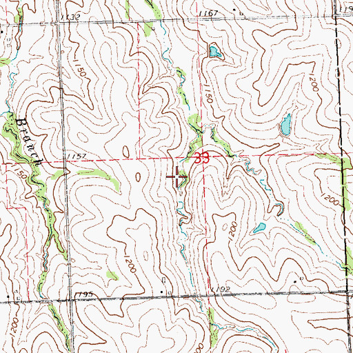 Topographic Map of Spring Creek Dam 5-2, NE