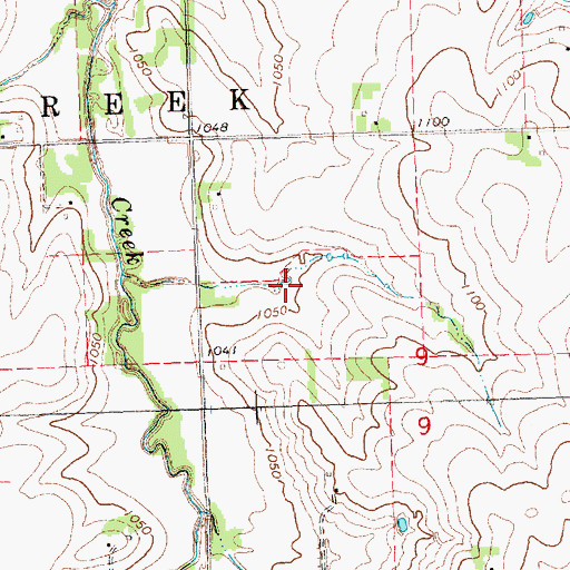 Topographic Map of Spring Creek Reservoir 4-3, NE