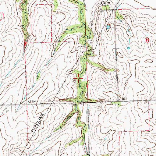 Topographic Map of Upper Big Nemaha Dam 18-A, NE