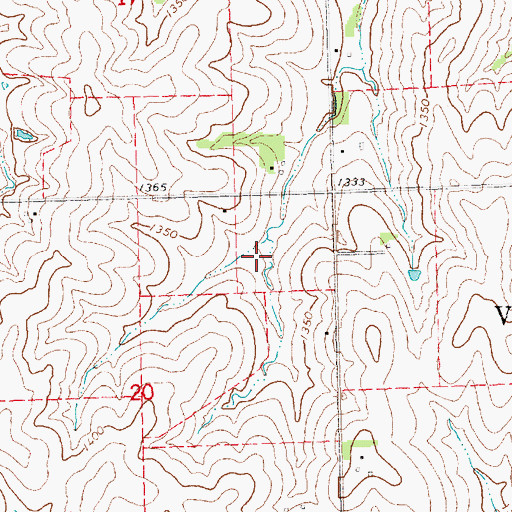 Topographic Map of Upper Big Nemaha Reservoir J-37, NE