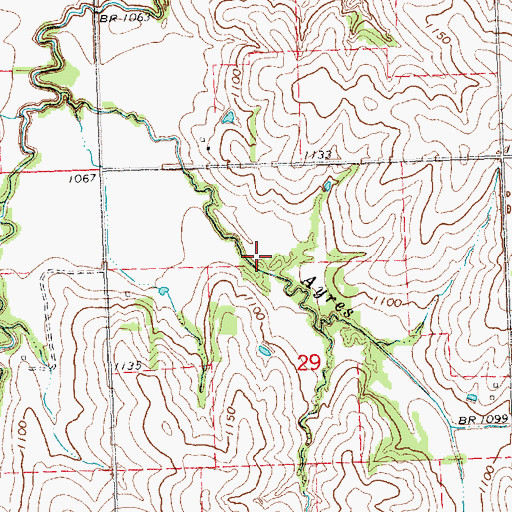 Topographic Map of Spring Creek Dam 5-A, NE