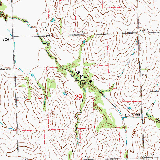 Topographic Map of Spring Creek Reservoir 5-A, NE