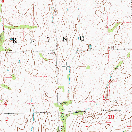 Topographic Map of Upper Big Nemaha Reservoir J-42, NE
