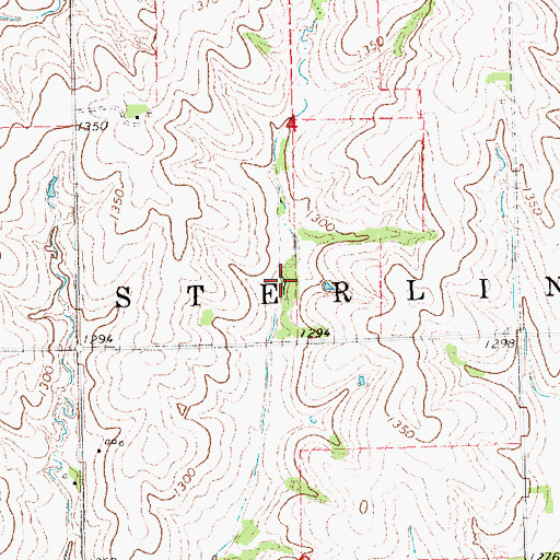 Topographic Map of Upper Big Nemaha Reservoir J-12a, NE