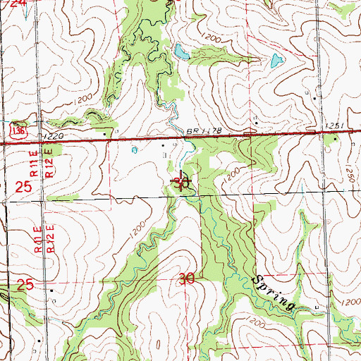Topographic Map of Spring Creek Dam 9-A, NE