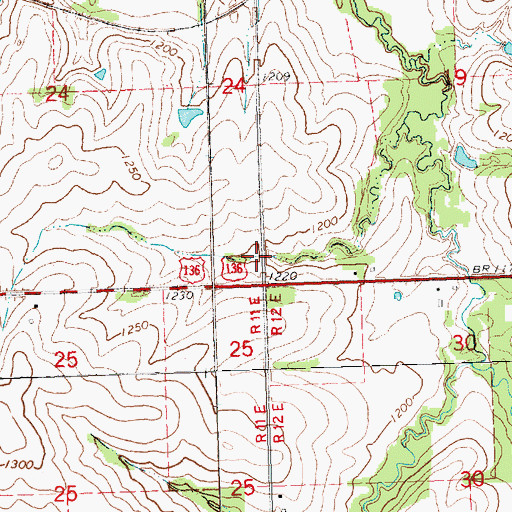Topographic Map of Spring Creek Dam 9-6, NE