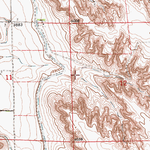 Topographic Map of King Ranch Reservoir, NE
