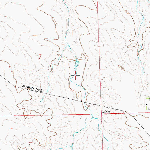 Topographic Map of Camp Creek Dam, NE