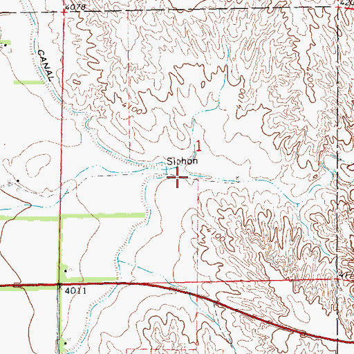 Topographic Map of Loomis Dam, NE