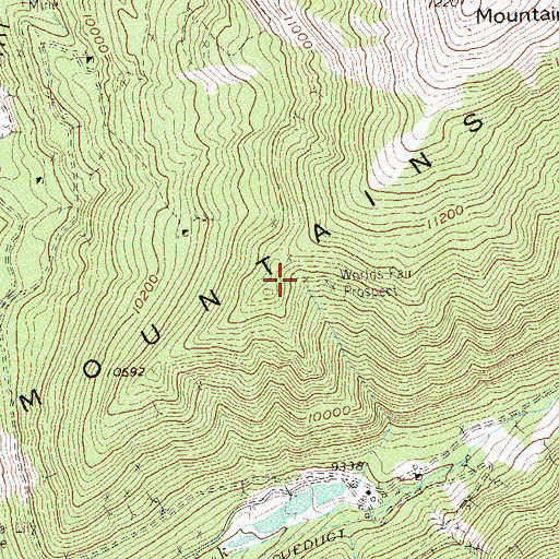 Topographic Map of Worlds Fair Prospect, CO
