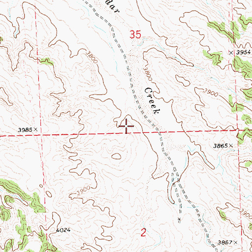 Topographic Map of Fairchild Dam, NE