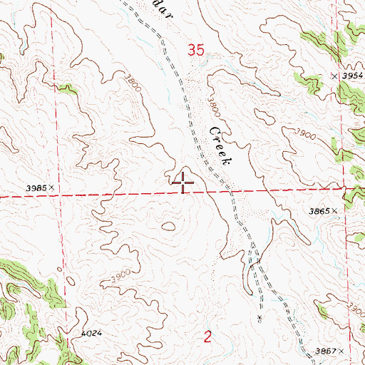Topographic Map of Fairchild Reservoir, NE