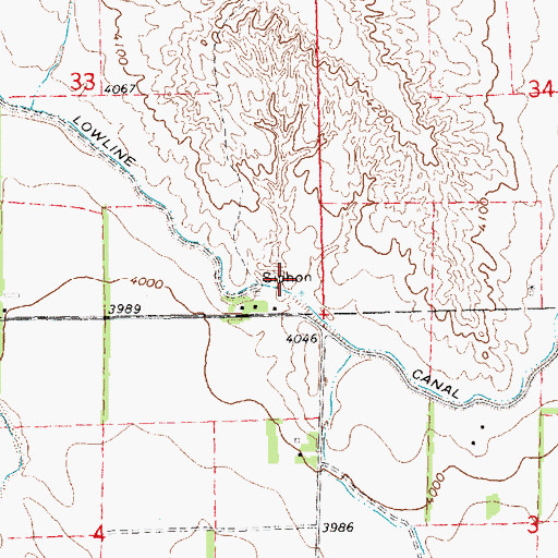 Topographic Map of Blackburn Dam, NE
