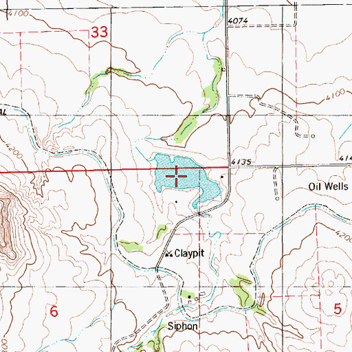 Topographic Map of Gering Valley Reservoir C, NE