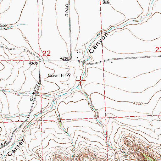 Topographic Map of Gering Valley Reservoir F, NE