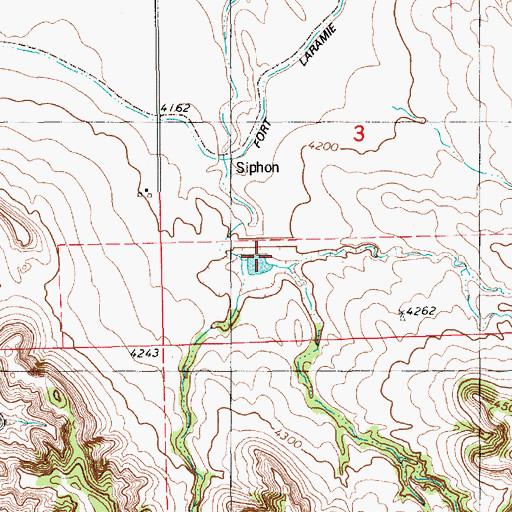Topographic Map of Gering Valley Dam A, NE