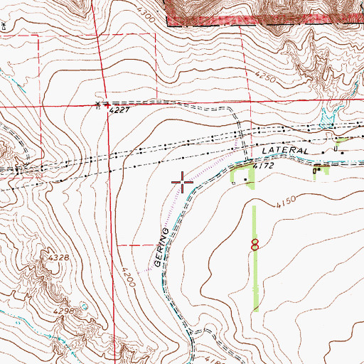 Topographic Map of Gering Valley Dam H, NE