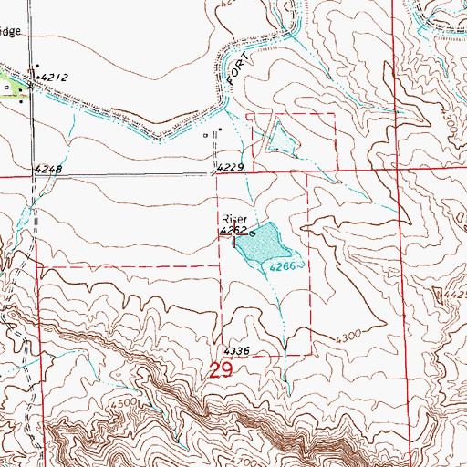 Topographic Map of Fanning Dam, NE
