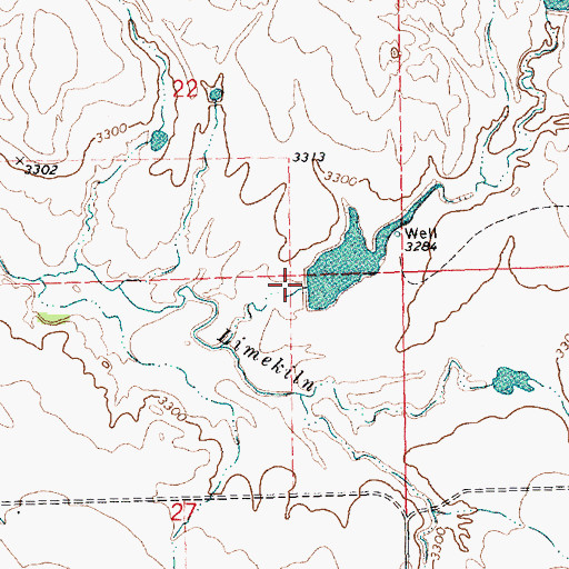 Topographic Map of Colwell Dam, NE