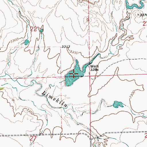 Topographic Map of Colwell Reservoir, NE