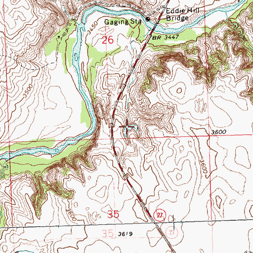 Topographic Map of Leach Reservoir, NE