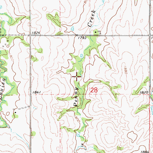 Topographic Map of Lewis Dam, NE