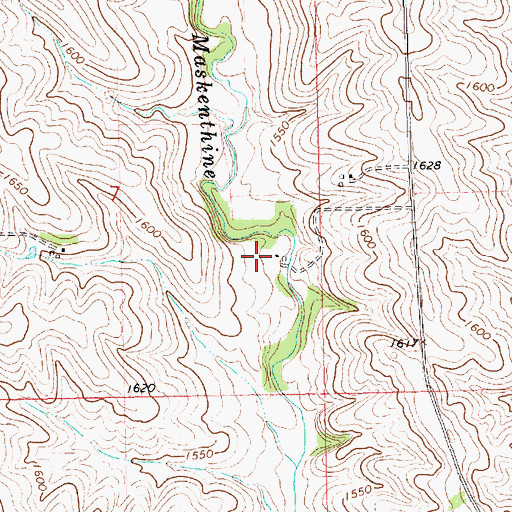 Topographic Map of Maskenthine Reservoir, NE