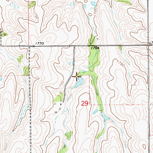 Topographic Map of Ohmstede Dam-1 Dam, NE