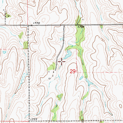 Topographic Map of Ohmstede Reservoir, NE