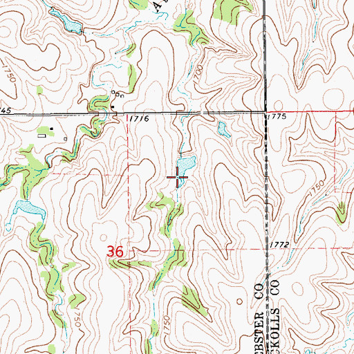 Topographic Map of Scholtz Reservoir, NE