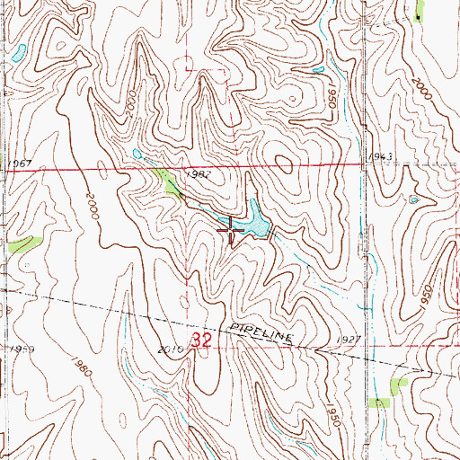 Topographic Map of Siebrass Reservoir, NE