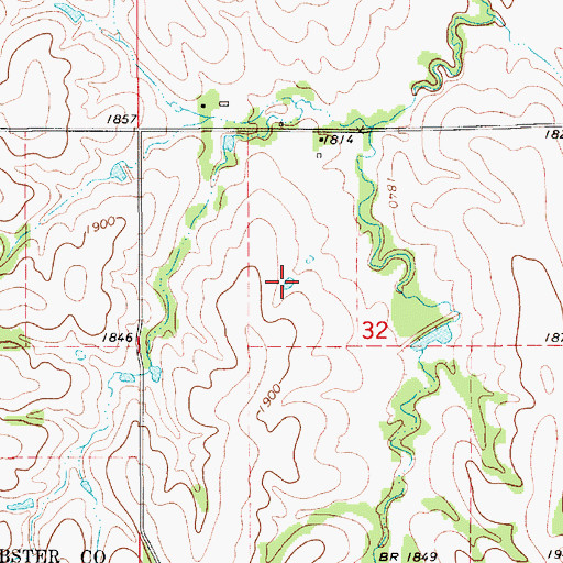 Topographic Map of Twin Oaks Reservoir, NE