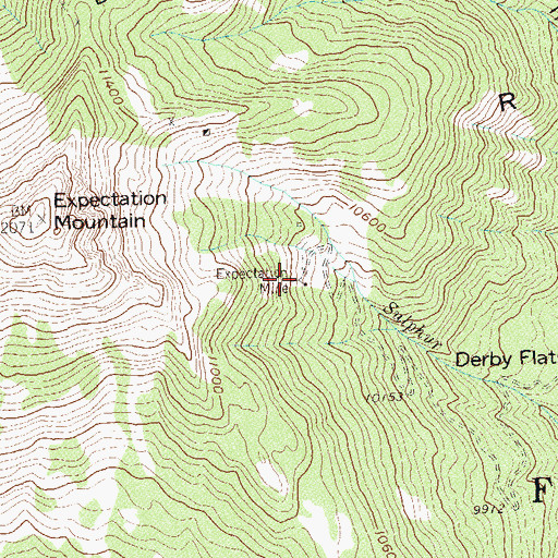 Topographic Map of Expectation Mine, CO