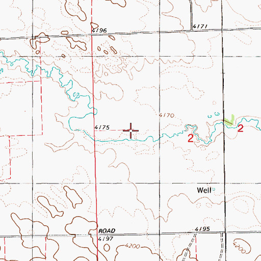 Topographic Map of Airdale Reservoir Number 1, NE